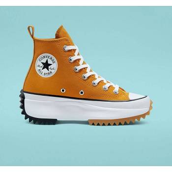 Converse Run Star Hike Hi Zlte - Damske Topanky na Platforme